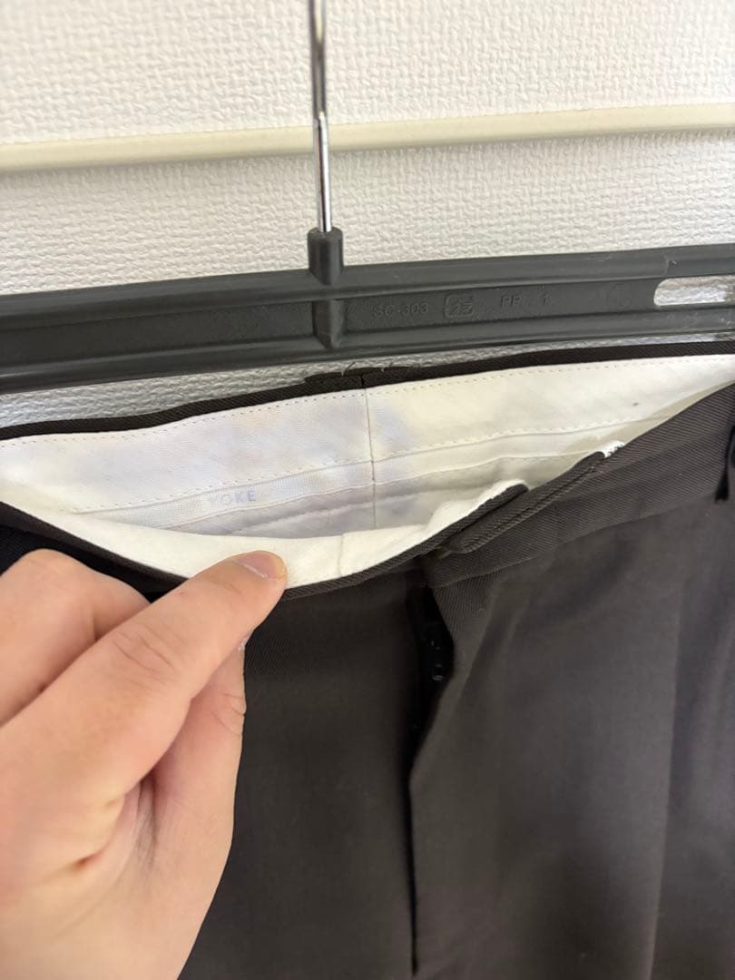 パンツ YOKE 3pleated Wide-leg Trousers