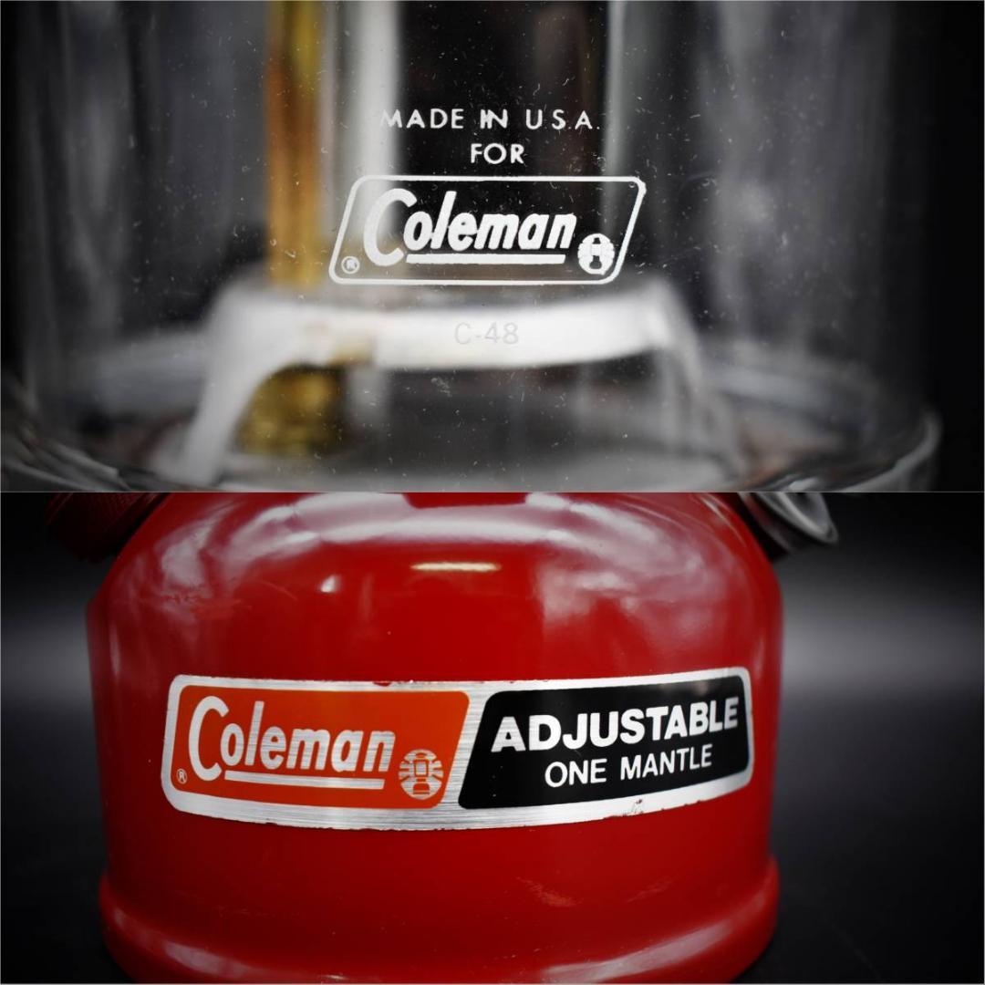 Colemanランタン ランプ 286A703 赤 ワンマントルランタン USA