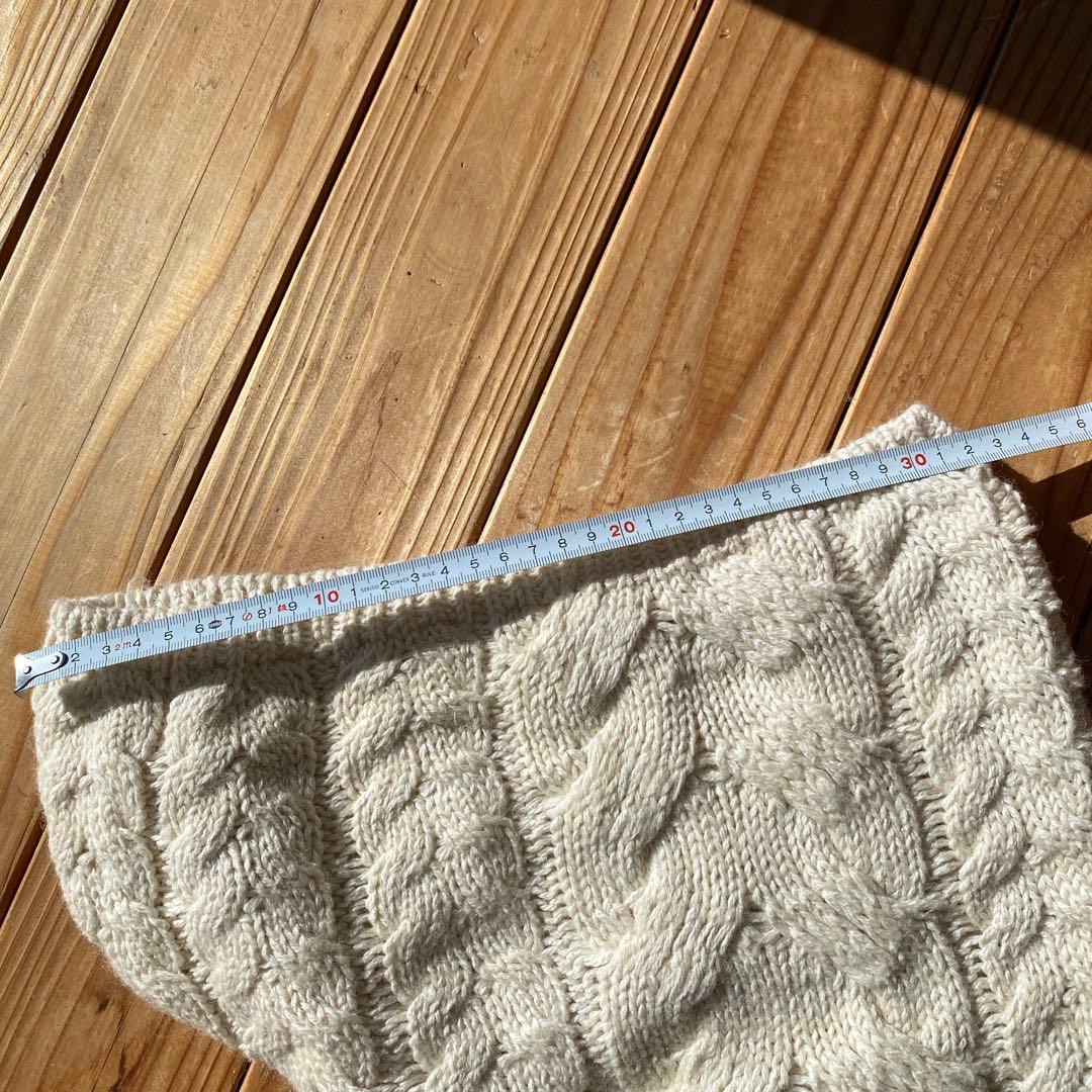 ケーブル編みアイボリーショートパンツ Mサイズ