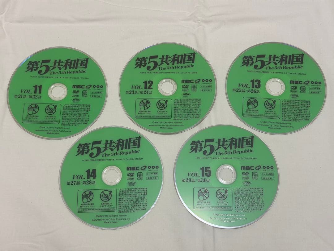[レンタル落ち] 第5共和国 DVD 日本語字幕 全20巻セット 韓国ドラマ