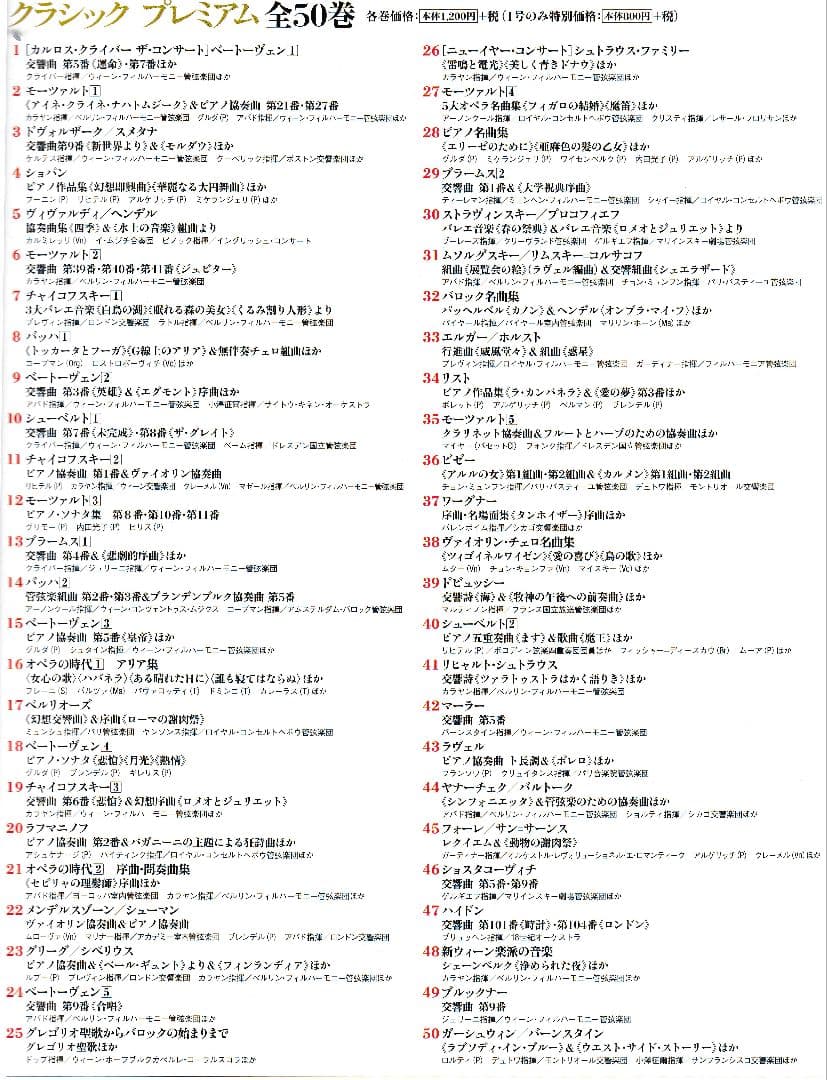 クラシックプレミアム(SHM-CD 50枚)、フルトヴェングラー 11枚