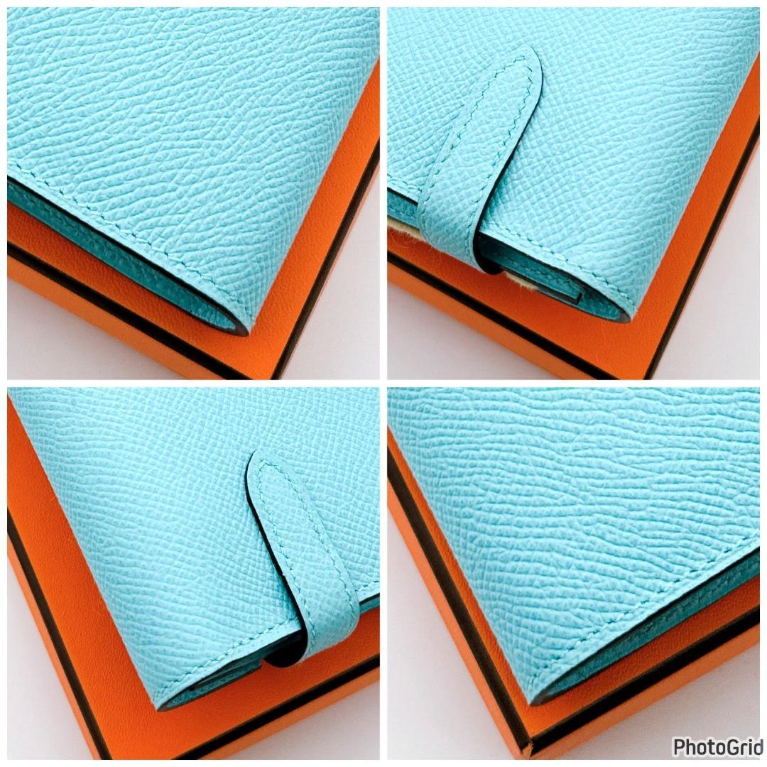 エルメス　ケリーウォレット　ブルーセレスト　X刻印　長財布　プレゼント