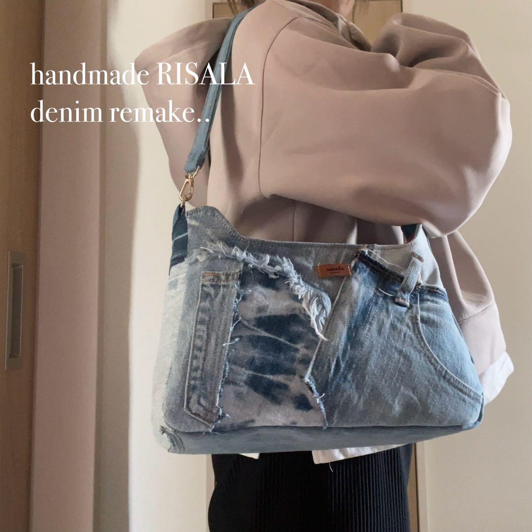 デニム リメイク ハンドバッグ