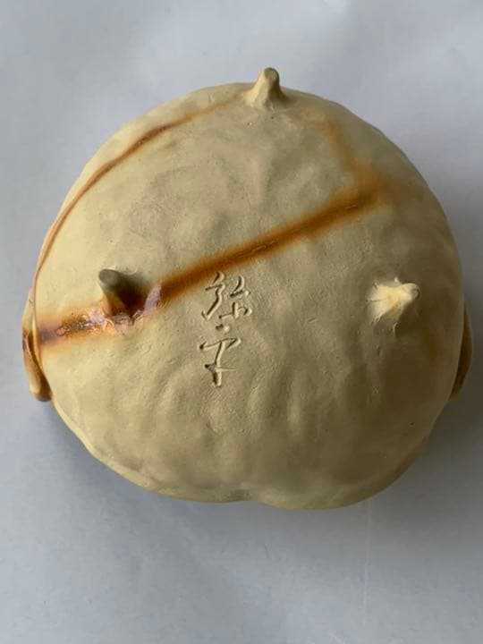 【茶器セット1  白泥　手捻り火襷】間野弥平　　共箱