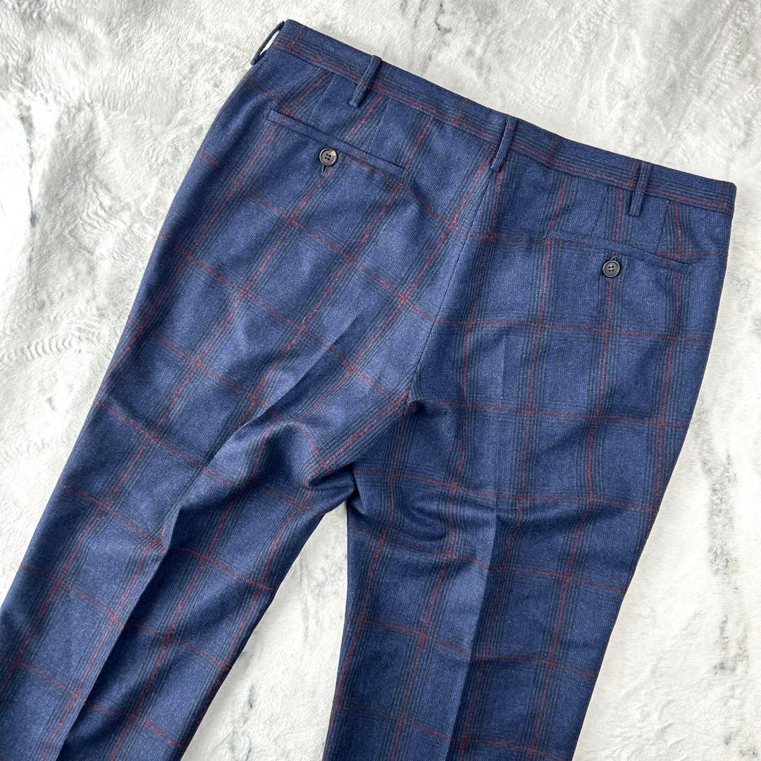 美品✨　サイズ52 ROTA トラウザーズ　フランネル　スラックス　チェック