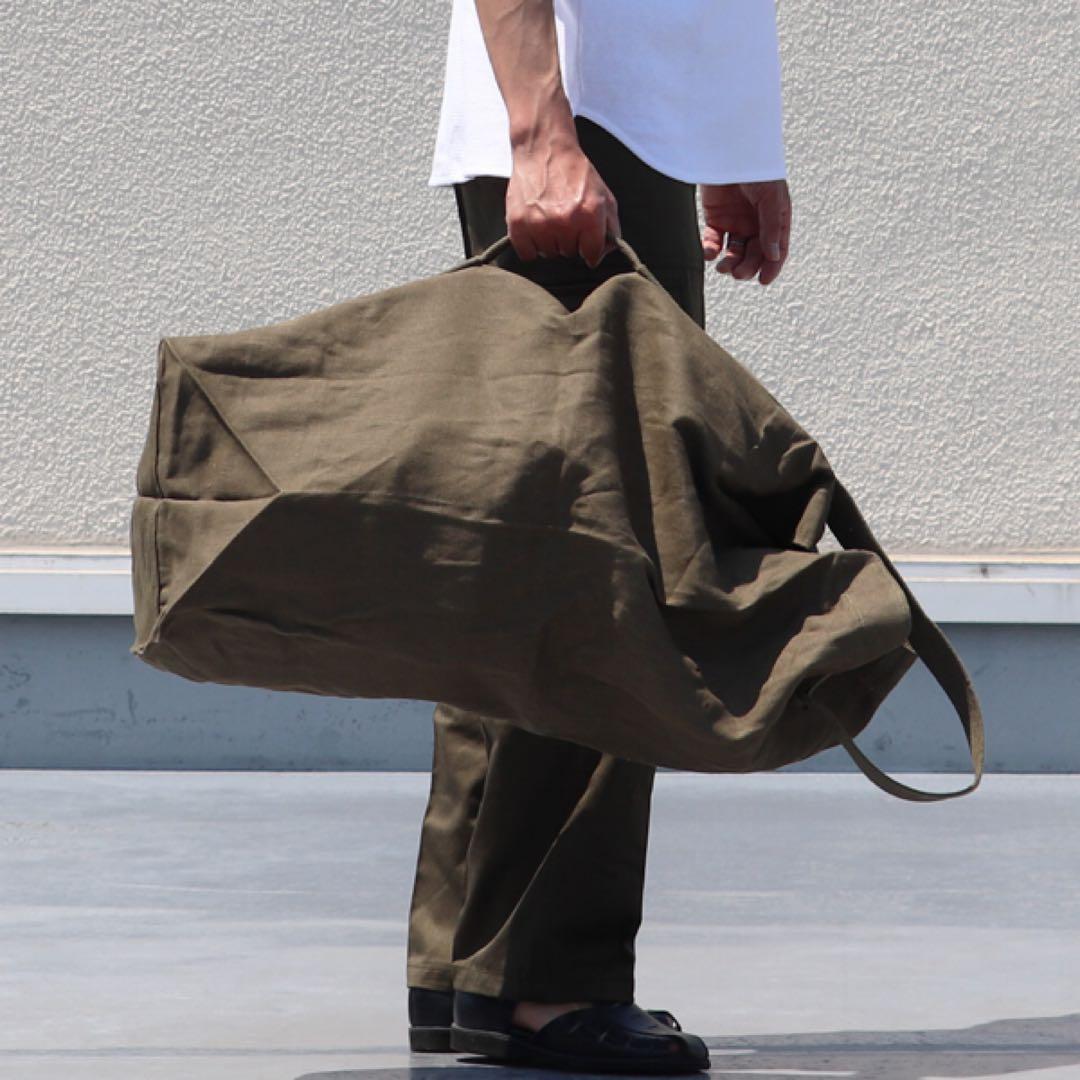 【レア素材】French military オールリネン ダッフルバッグ