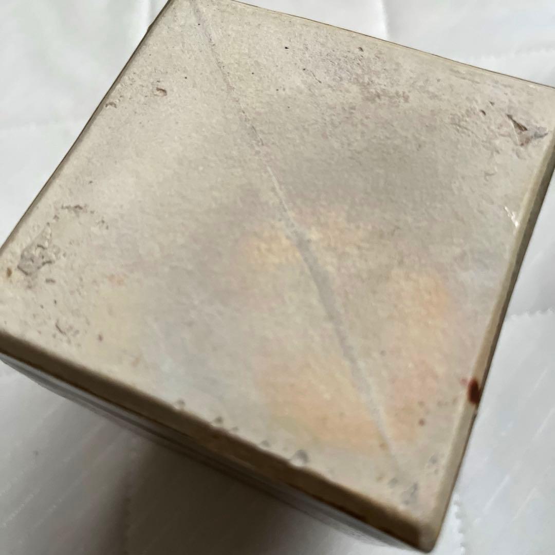 人間国宝　浜田庄司　濱田庄司　鐵釉花瓶　角瓶　花生　共箱付き