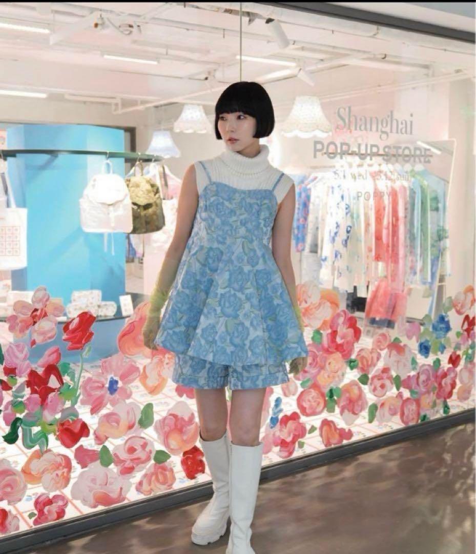 未使用✨POPPY JACQUARD FLARE CAMI TUNIC