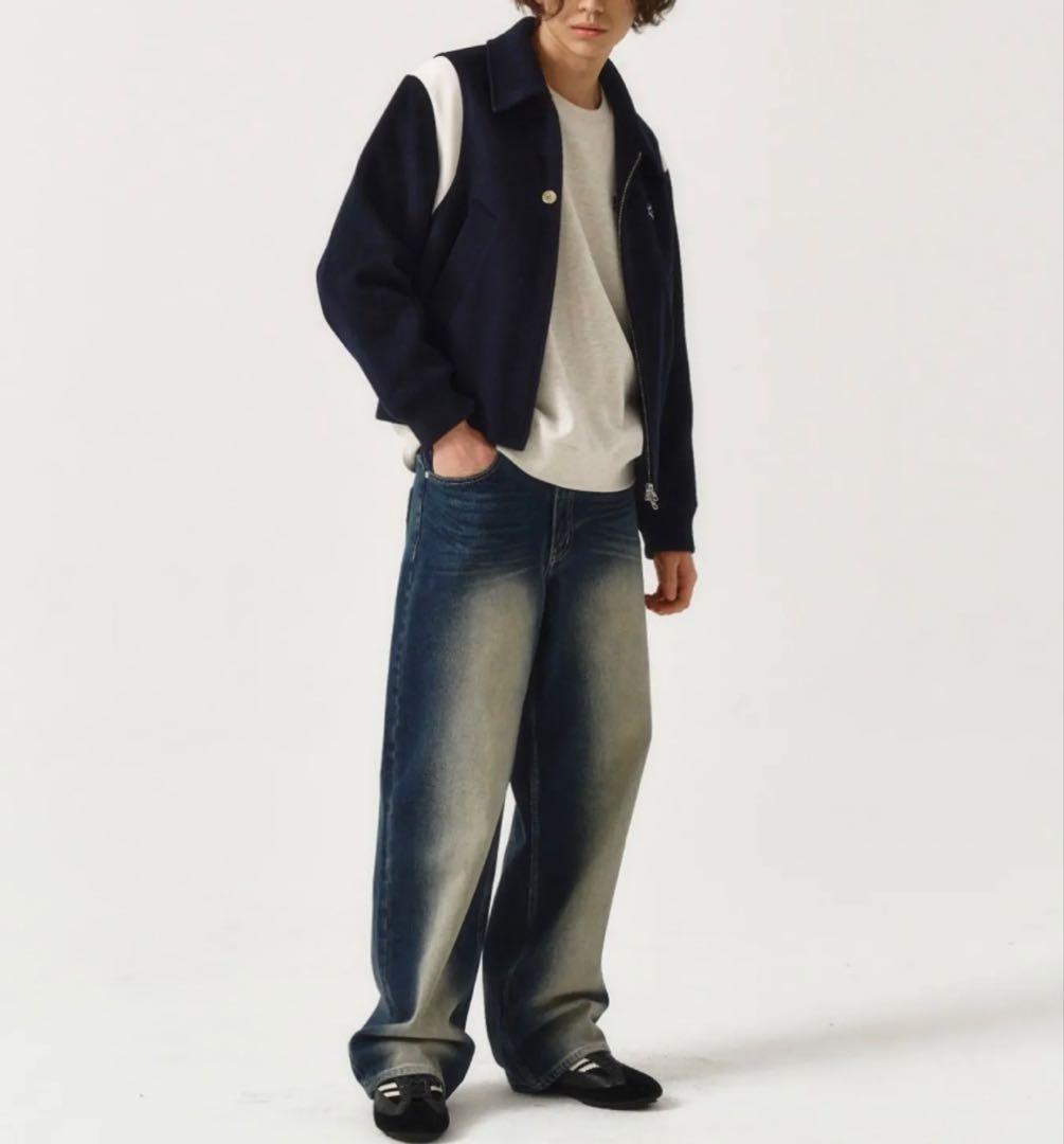 ジャケット・アウター SATUR Percy Wool Blend Varsity Jacket