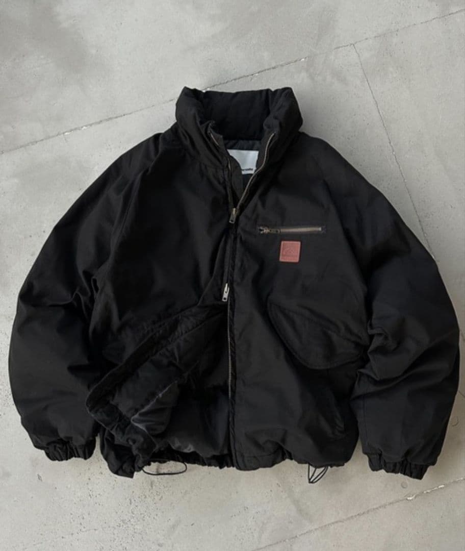 た*く様 Perushu ライトダック中綿ボリュームスタンドネックブルゾン Mサ