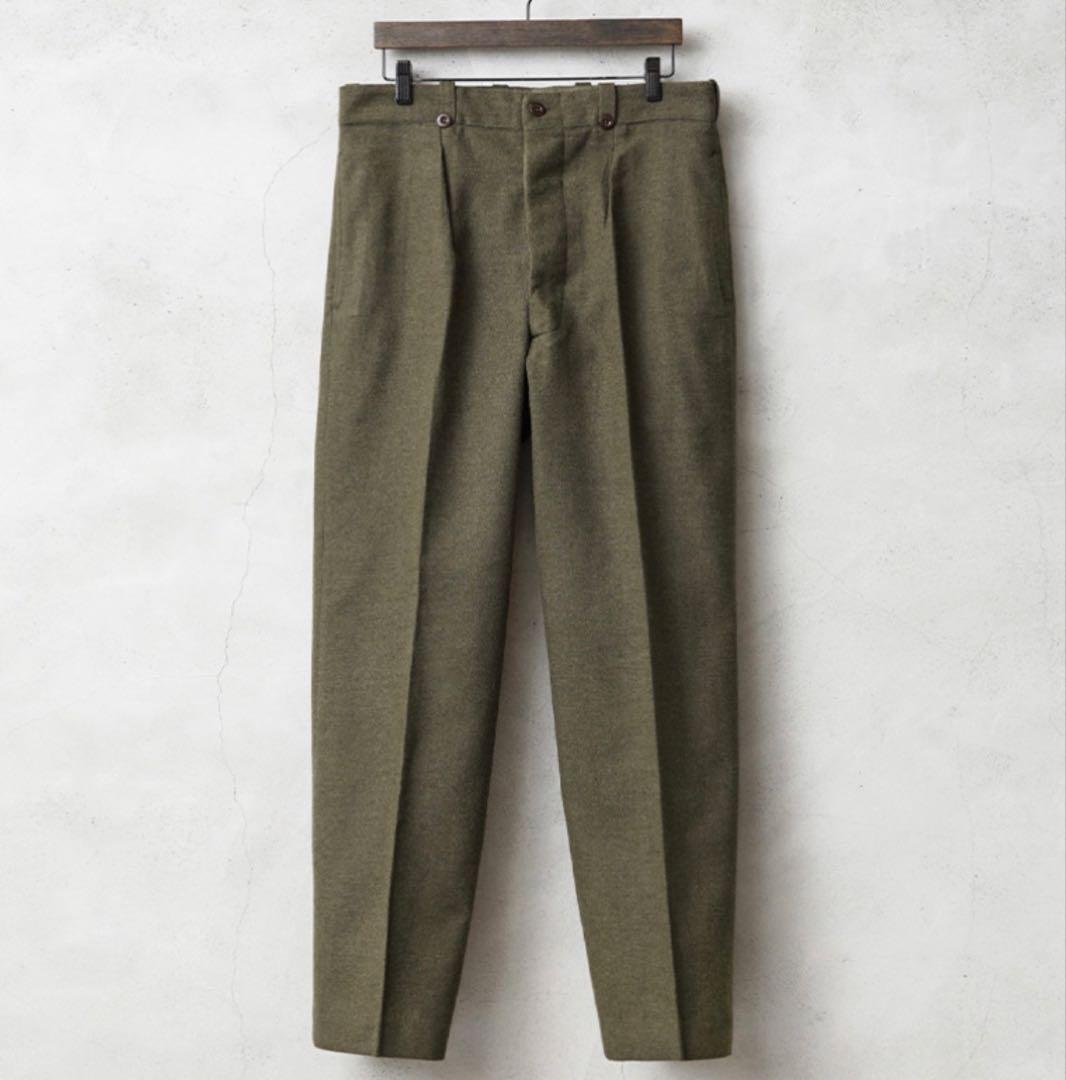 フランス軍 1950～60年M-52 ワンタック ウール トラウザーズ 13