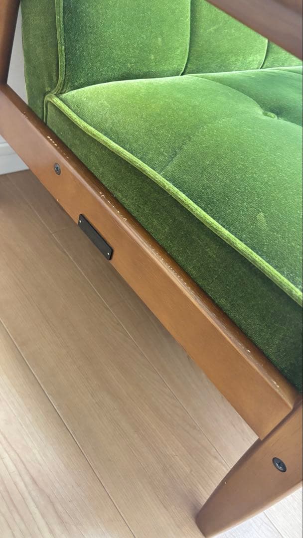 【値下げしました！】カリモク60 モケットグリーン