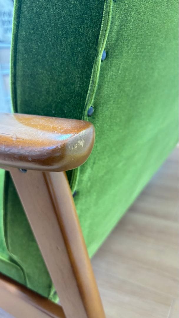 【値下げしました！】カリモク60 モケットグリーン