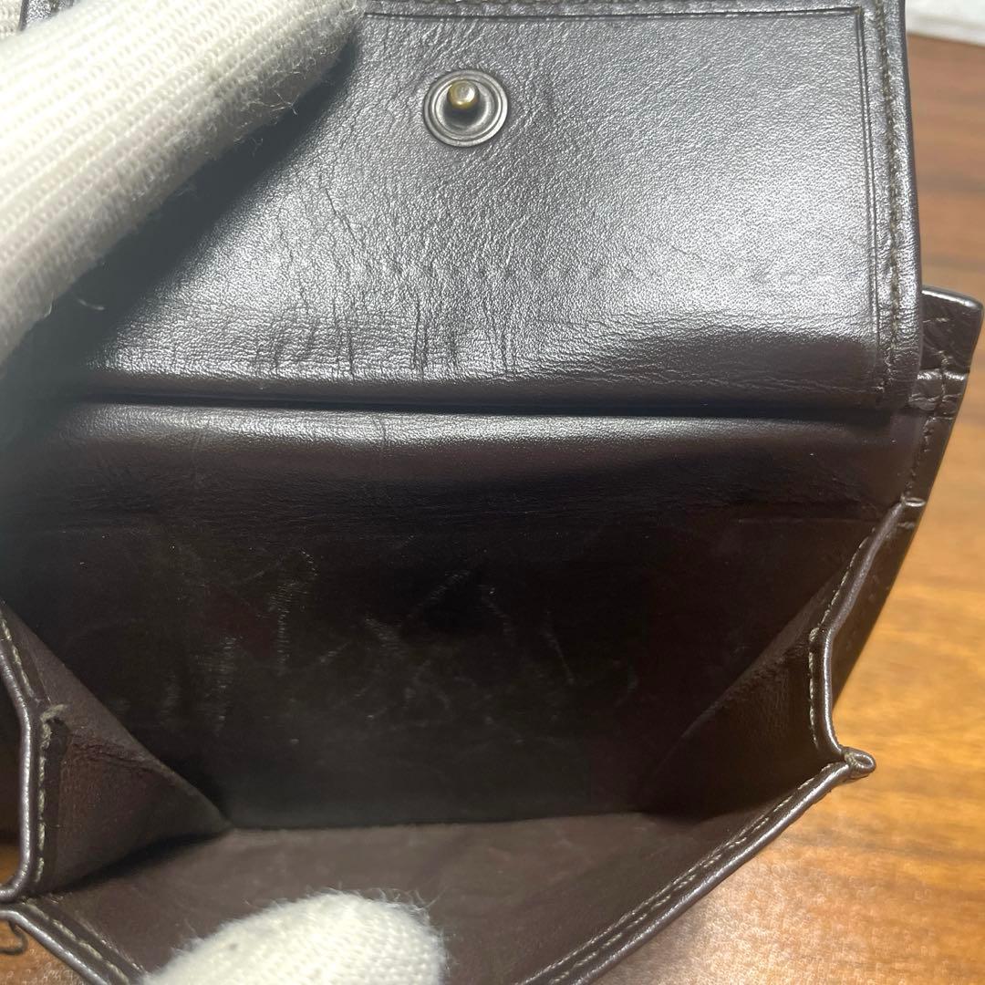 ボッテガヴェネタ　チェーンウォレット　折り財布 ダークブラウン