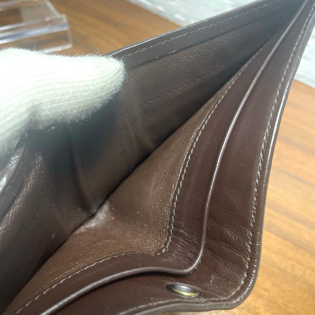 ボッテガヴェネタ　チェーンウォレット　折り財布 ダークブラウン
