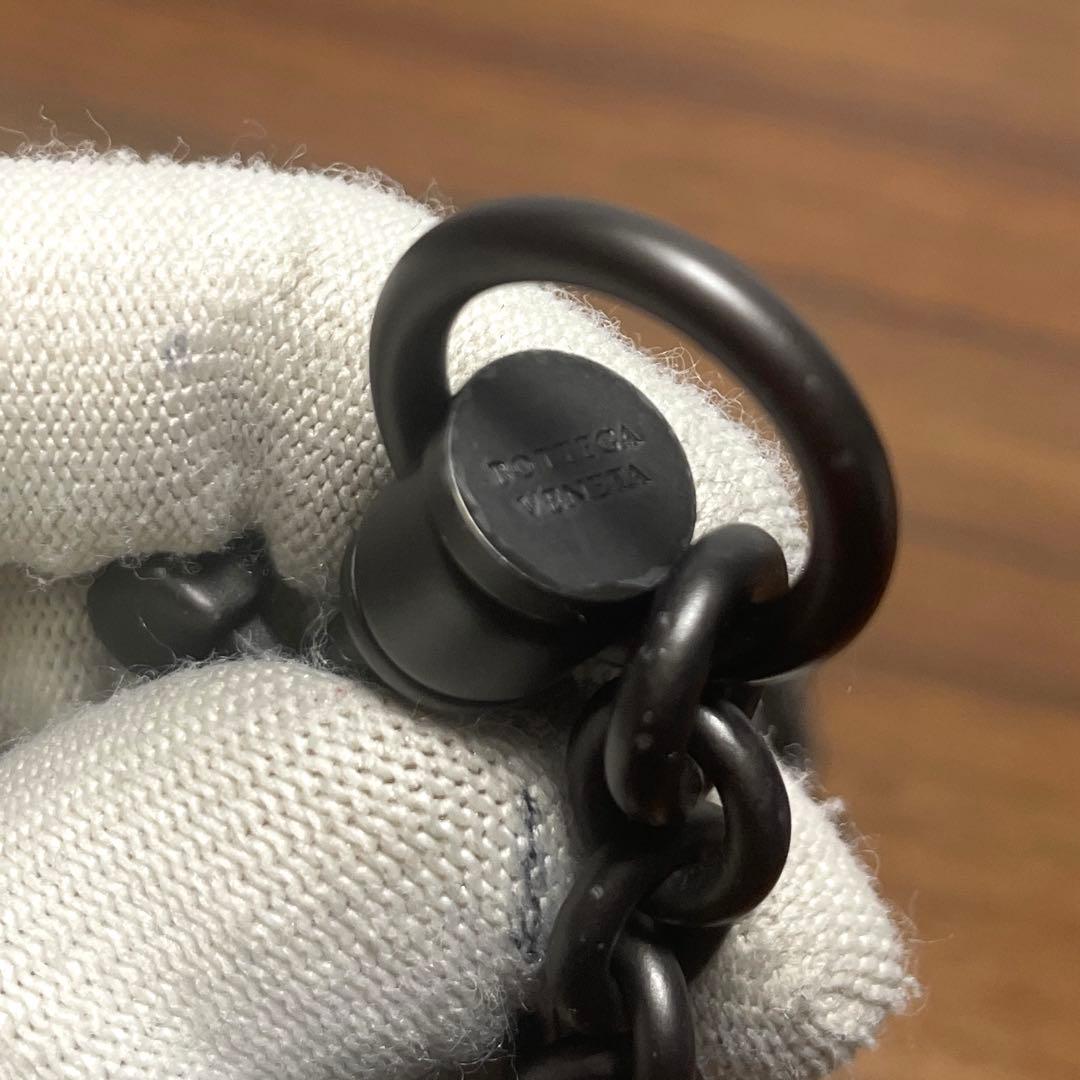 ボッテガヴェネタ　チェーンウォレット　折り財布 ダークブラウン