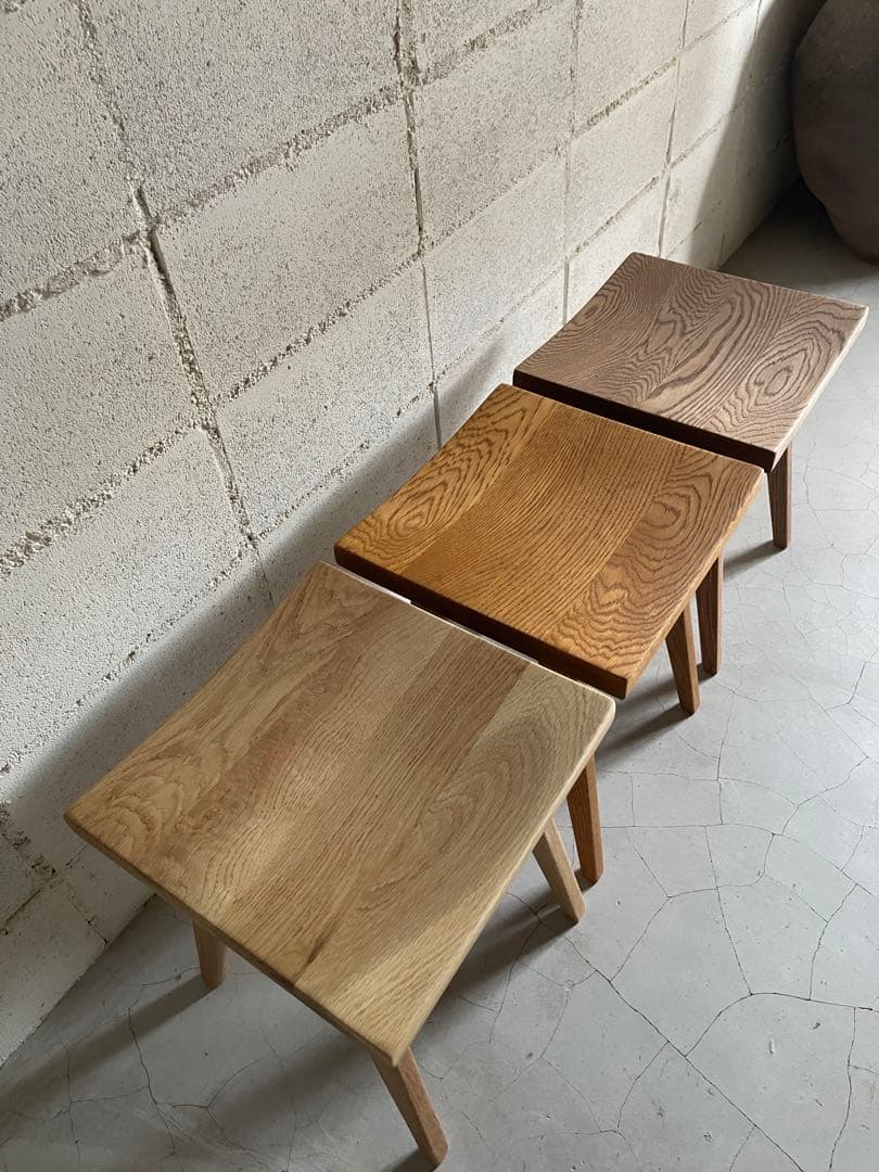 keikei リフレッシュタイプチェア　ロータイプ　オーク無垢　メープル色