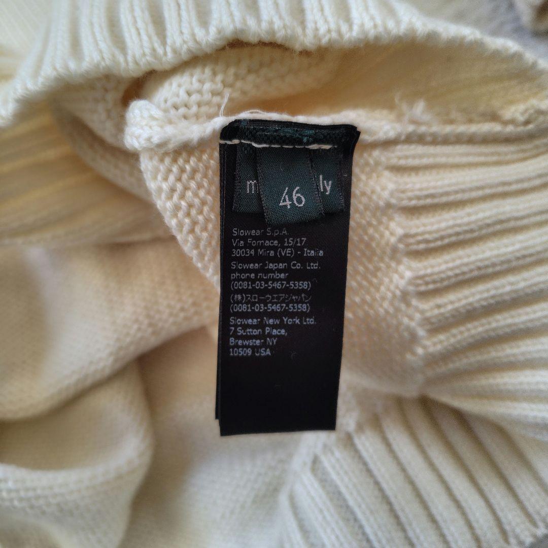 未使用に近い　現行　ZANONE ザノーネ　モックネック　ニット　46　肉厚