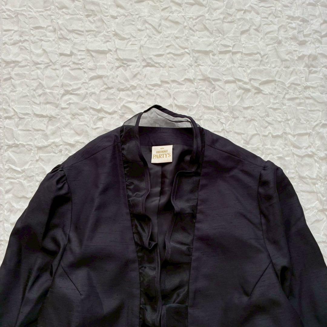 プレフェランス 花柄ノースリーブワンピース ジャケット 44 大きいサイズ