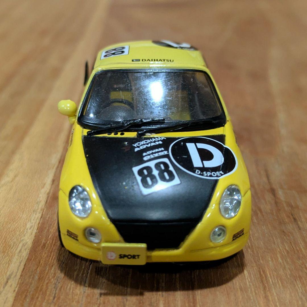 ダイハツ　初代　コペン　ミニカー　イエロー　2台セット　【1台難有り】