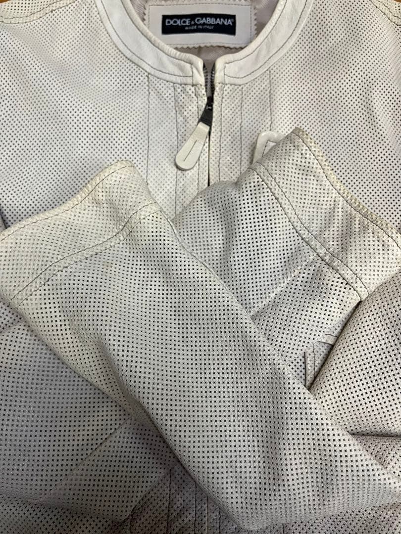 DOLCE & GABBANA ドルチェアンドガッバーナ　ラムスキンジャケット