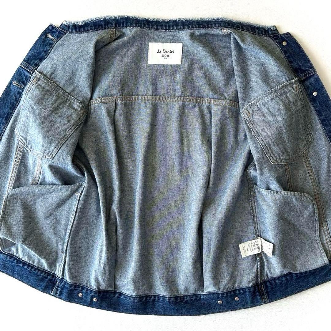 極美品 スローブイエナ ノーカラーGジャン 秋物 デニムジャケット 羽織り