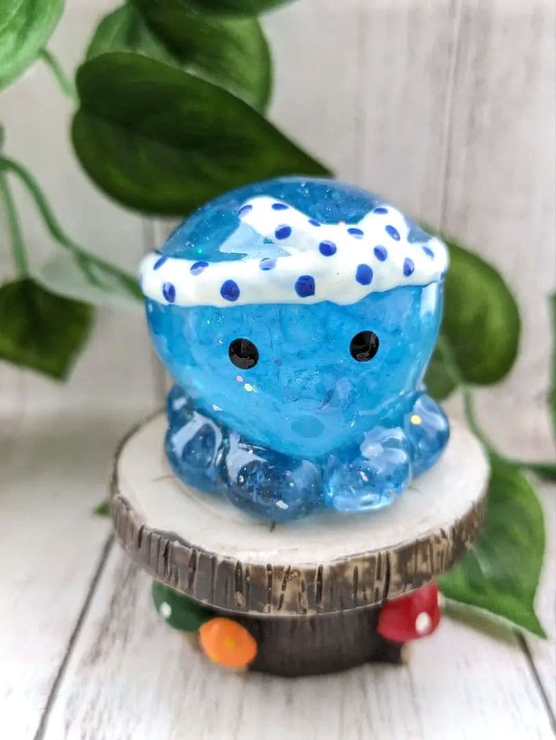 【ローザ】まっきっきのにっこりたこちゃん形オルゴナイト☆他３点