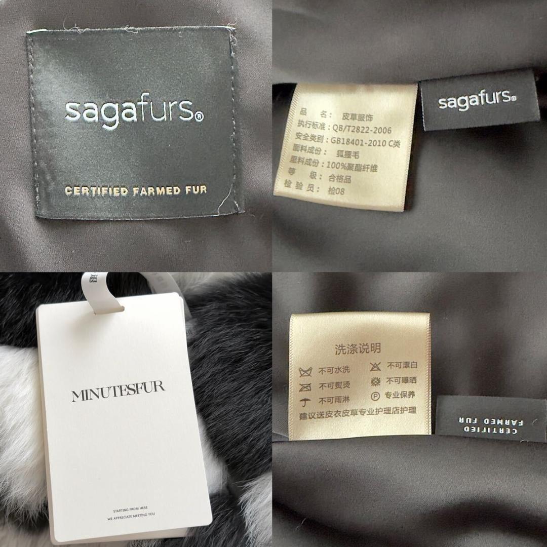 極上肉厚◎/総丈68 近年デザイン シャドーフォックス ファーコート 軽量 毛皮