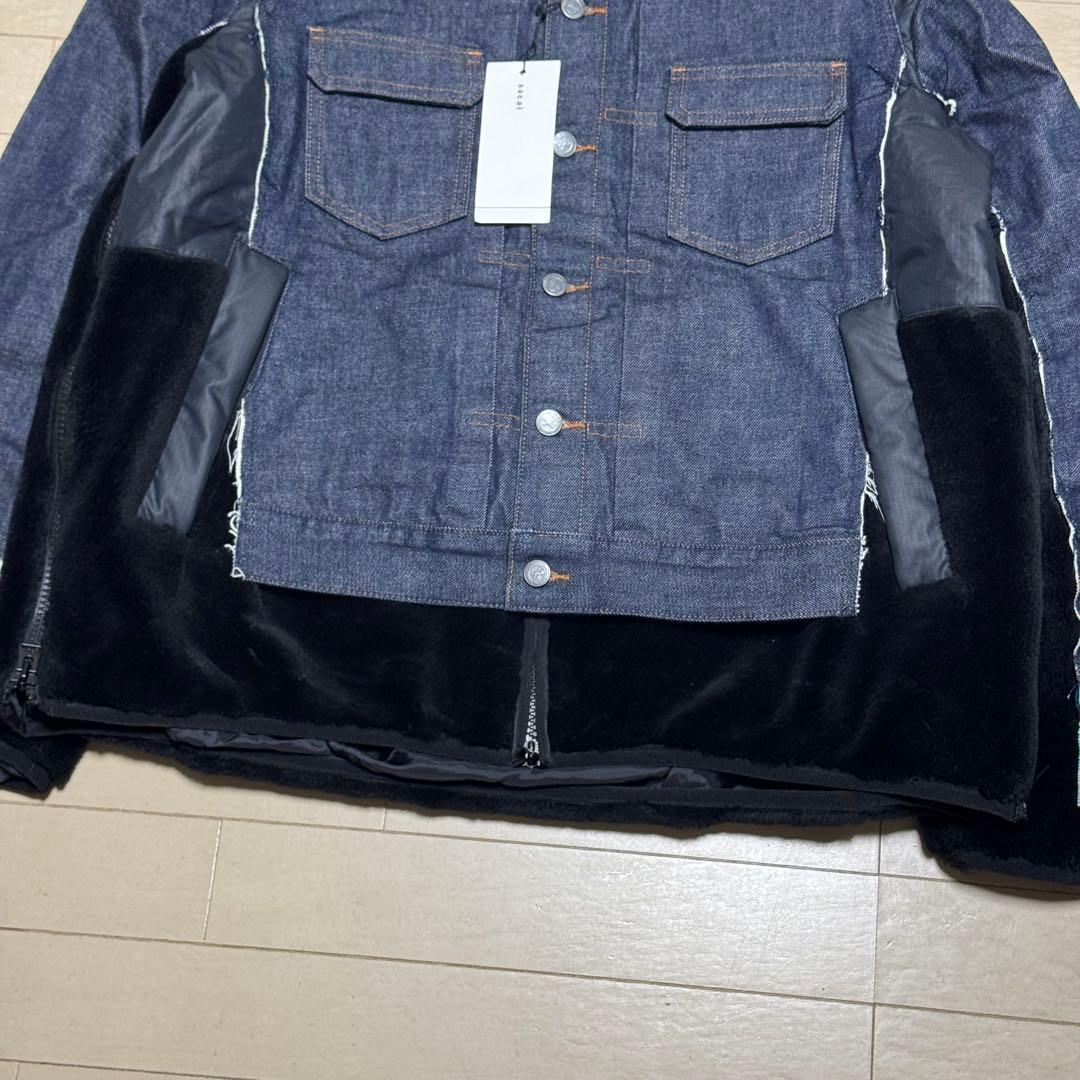 sacai × APC faux shearing コラボデニムジャケット