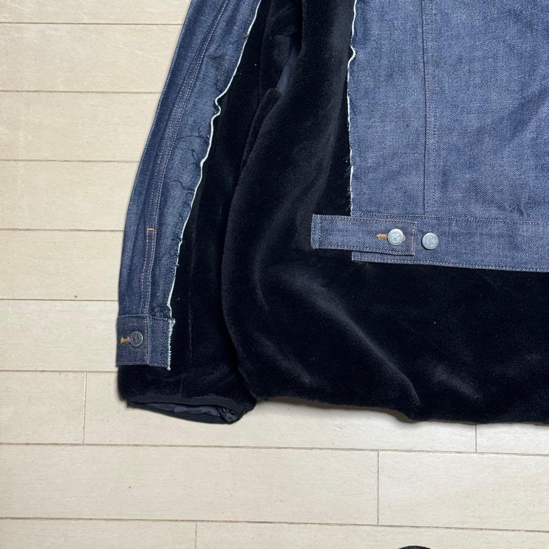 sacai × APC faux shearing コラボデニムジャケット