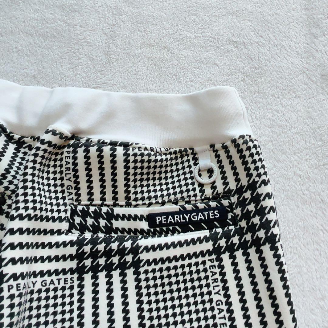 極美品　近年　パーリーゲイツ　セットアップ　千鳥　パーカー　チェック　パンツ