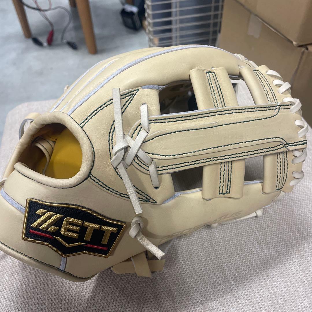 ZETT 硬式グローブ アイボリー 日本製