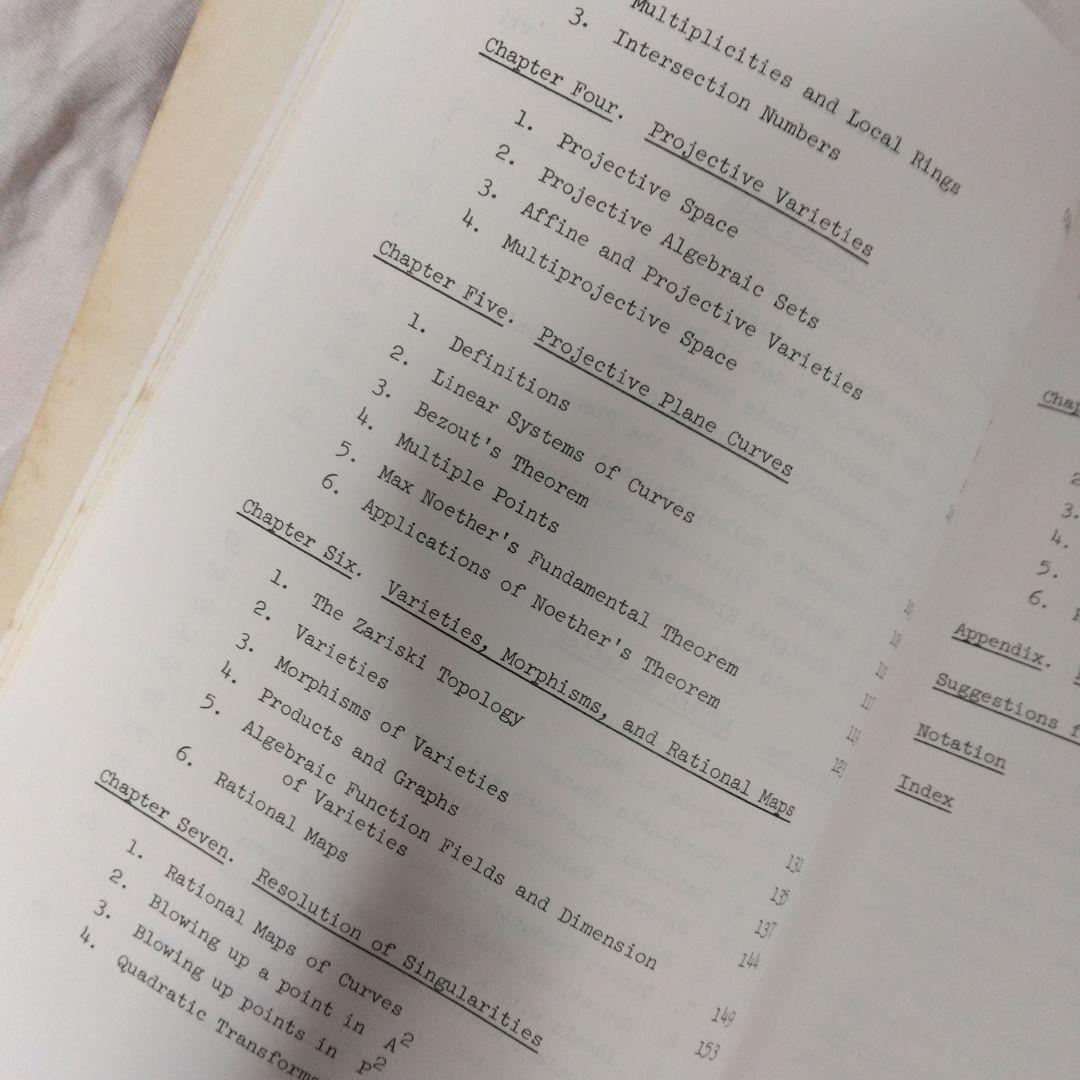 洋書 Algebraic Curves William Fulton