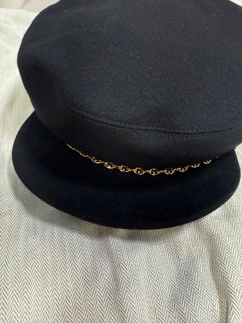 エルメス HERMES シェーヌダンクル 帽子 キャスケット ベルイル