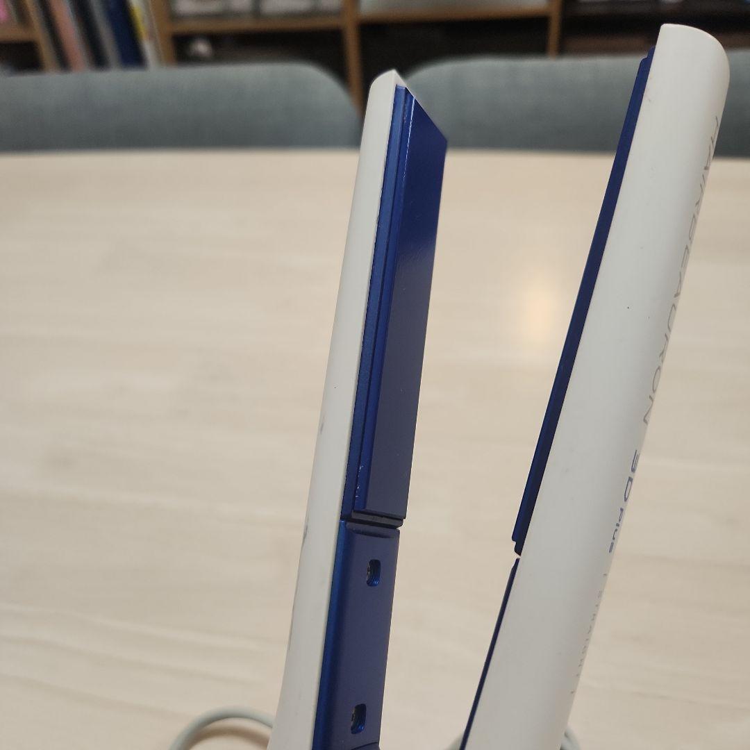 3D Plus ストレートヘアアイロン ホワイト/ブルー