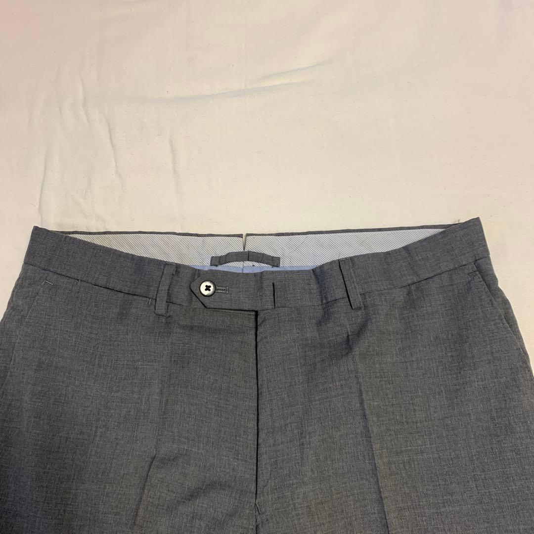 【BEAMS F】 秋冬インコテックス＆春夏スラックス グレー　サイズ48