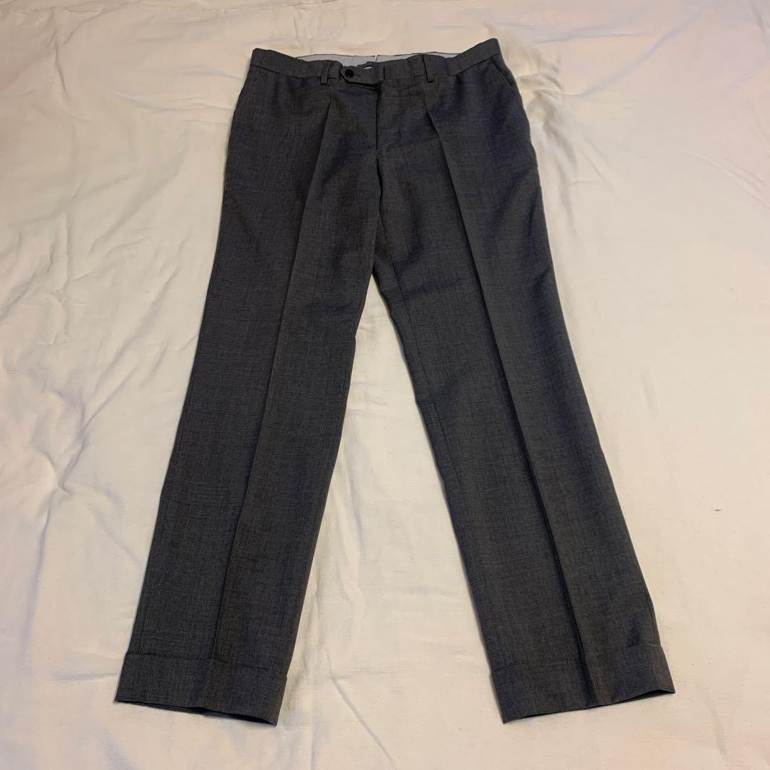 【BEAMS F】 秋冬インコテックス＆春夏スラックス グレー　サイズ48