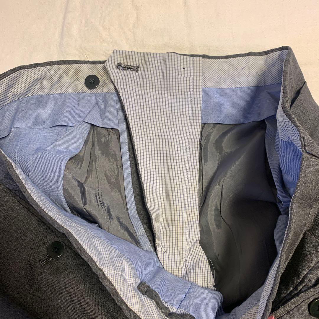 【BEAMS F】 秋冬インコテックス＆春夏スラックス グレー　サイズ48