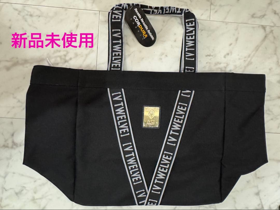 新品　V12 ゴルフバッグビッグトートバッグ　金具プレート　V TWELVE