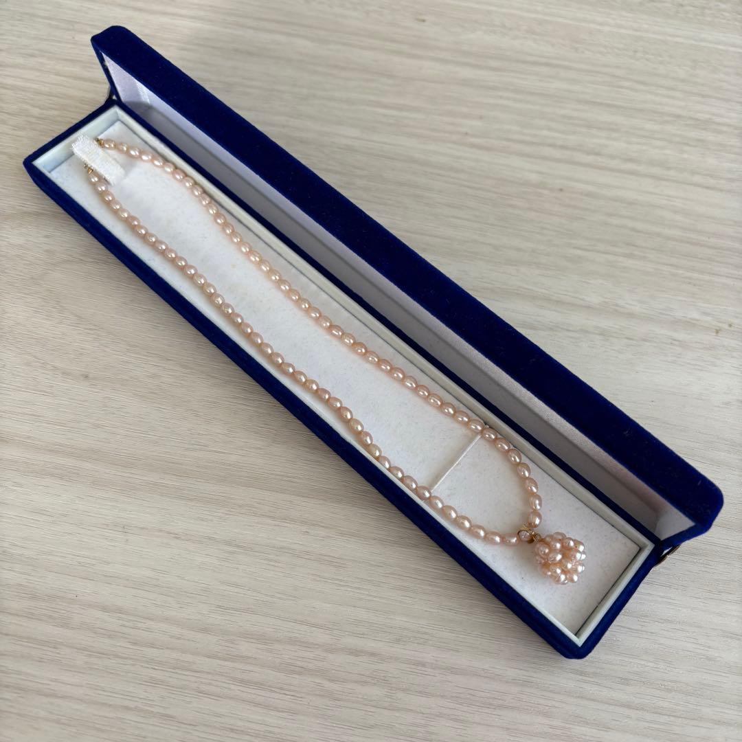 パールネックレス　ペンダント　淡水パール　ベビーパール　k18 18金 真珠