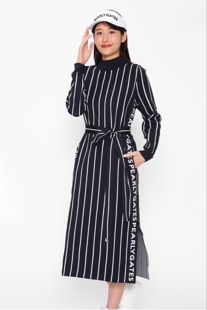 PEARLY GATES ストライプワンピース サイズ1