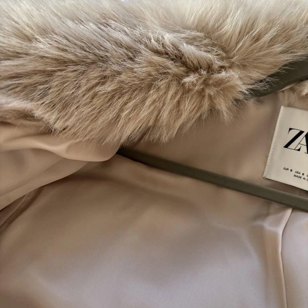 新品未使用　ファー　フェイクファー　ジャケット　コート　ZARA ザラ