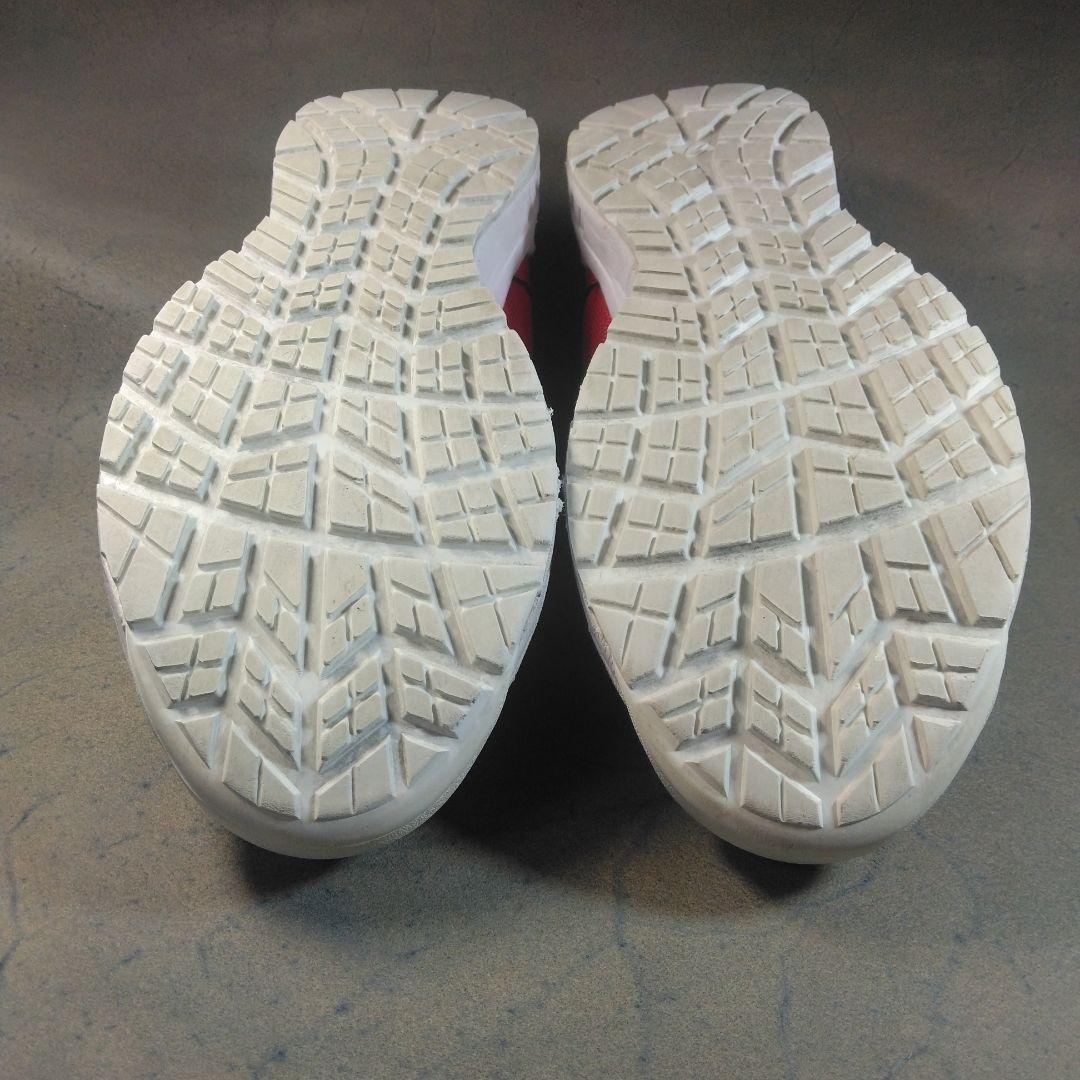 asics ベルクロ式安全靴 レッド　CP205　25cm/2E