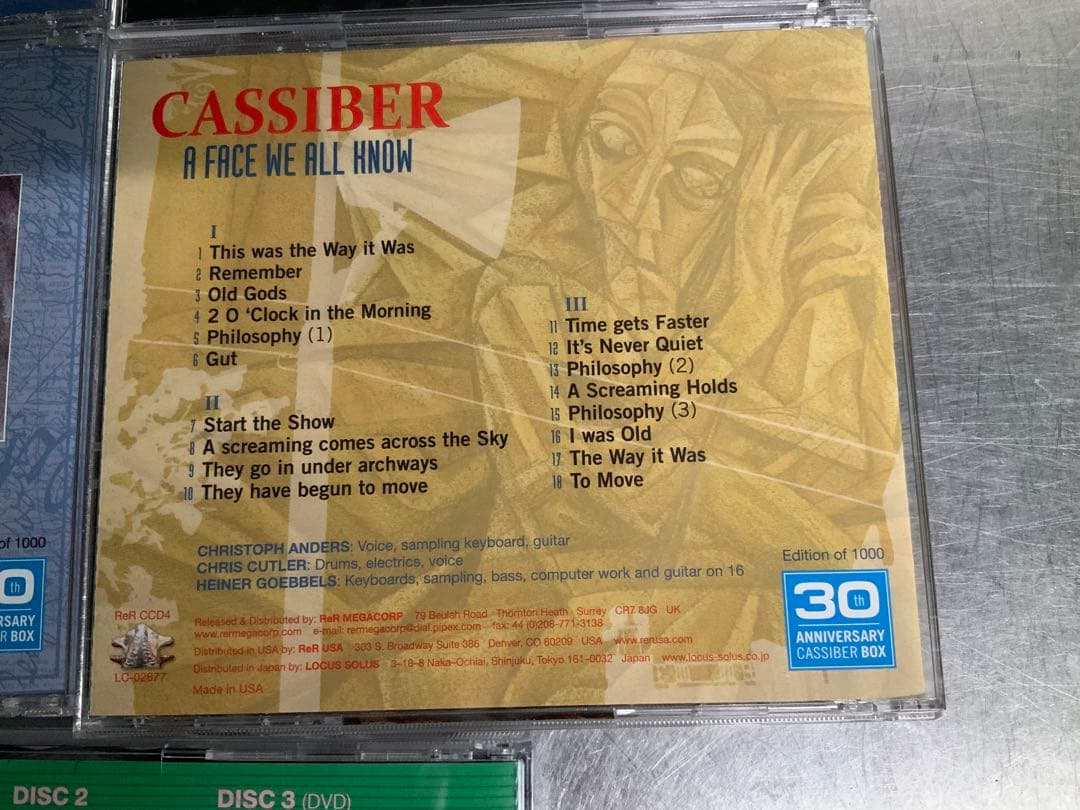 カシーバー Cassiber★1982−1992 6CD＋DVD 良好