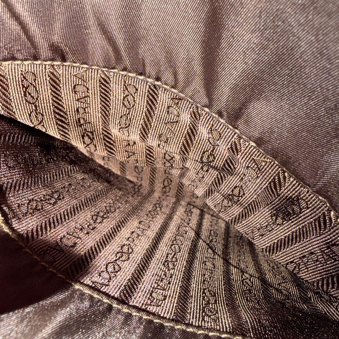 美品PRADA ナイロン ショルダーバッグ ブラウン 三角ロゴ