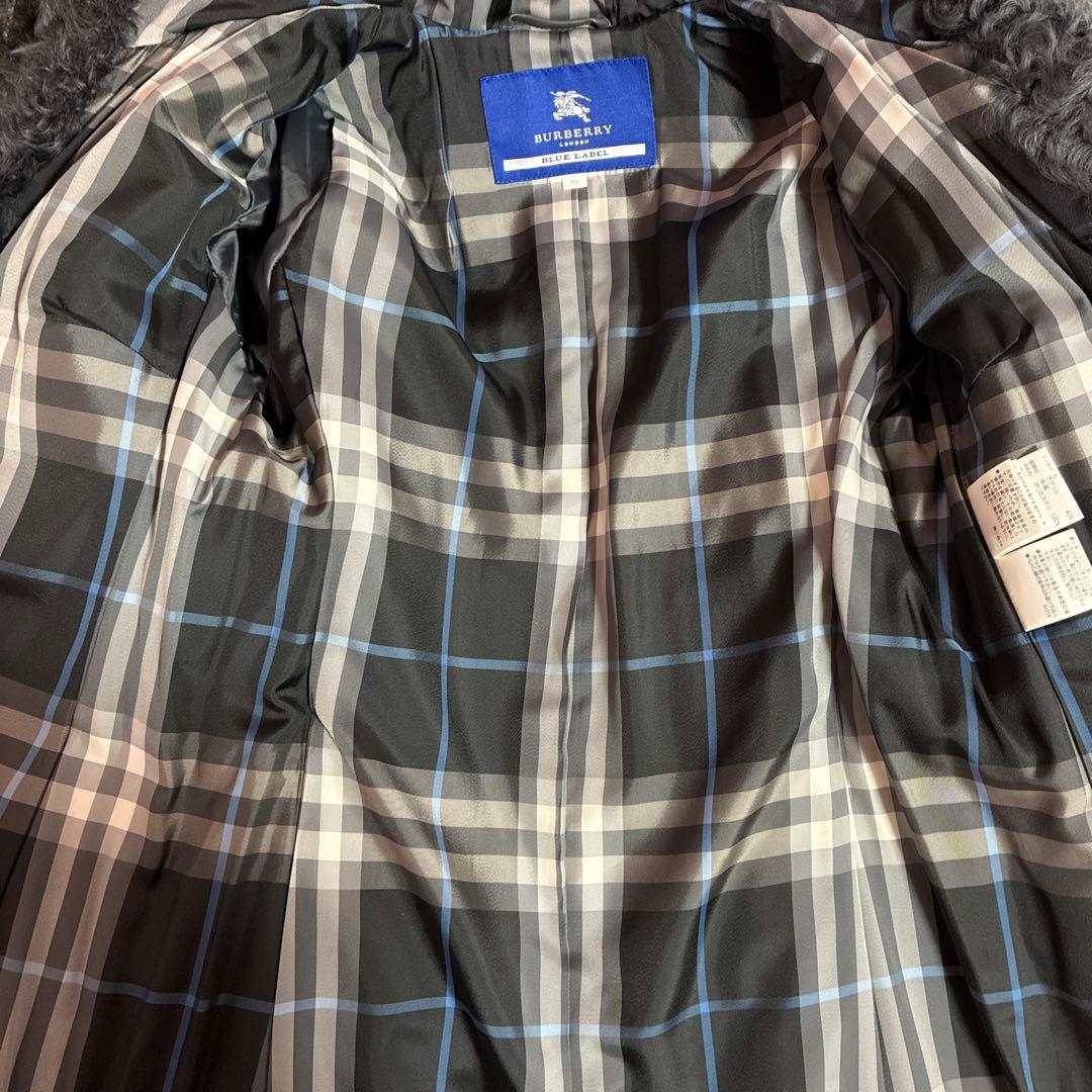BURBERRY BLUE LABELバーバリーブルーレーベル　ラムレザーコート
