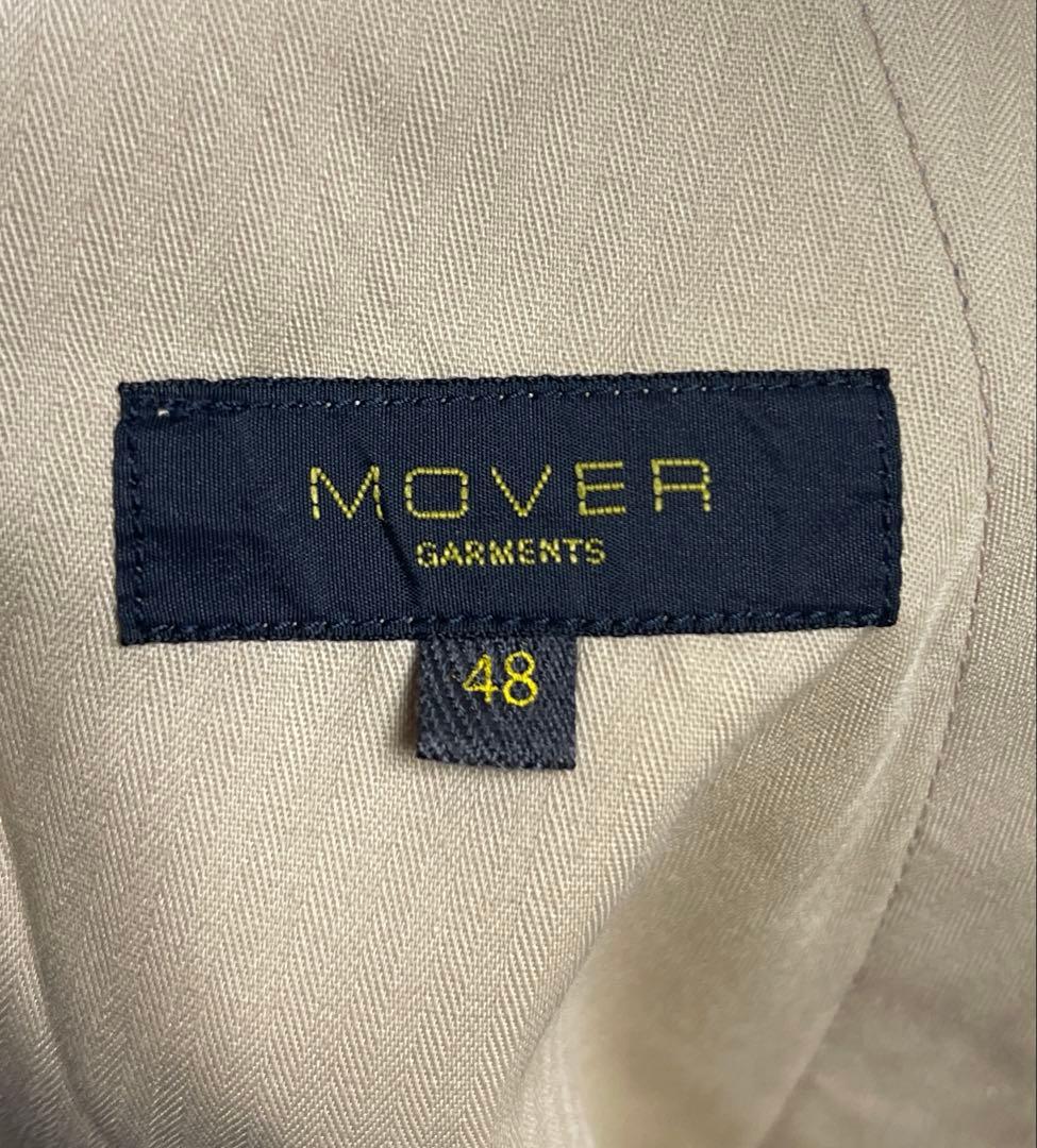 【美品】ムーバーガーメンツ 1タックワイド ウール100 トラウザーズセット