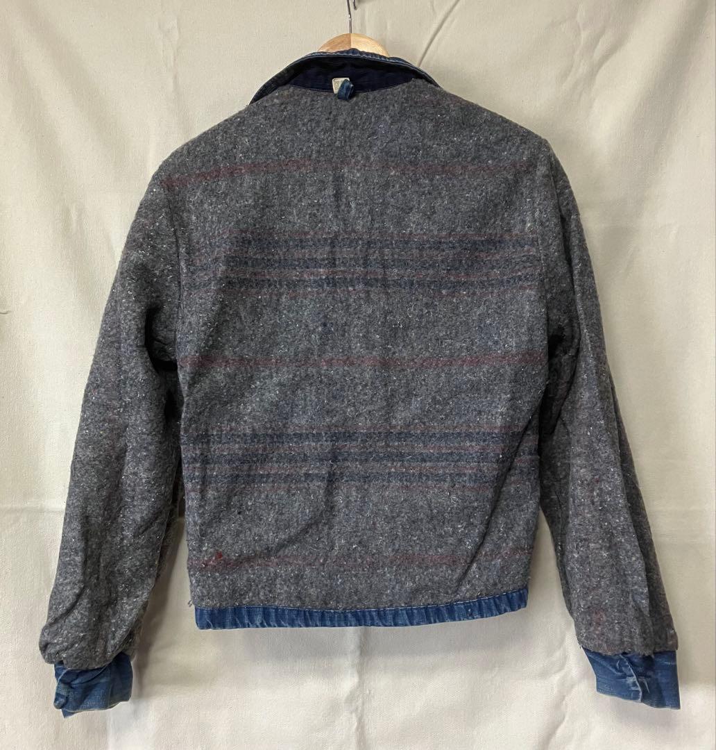 60〜70s ストアブランド デニムジャケット ブランケット付き ヴィンテージ
