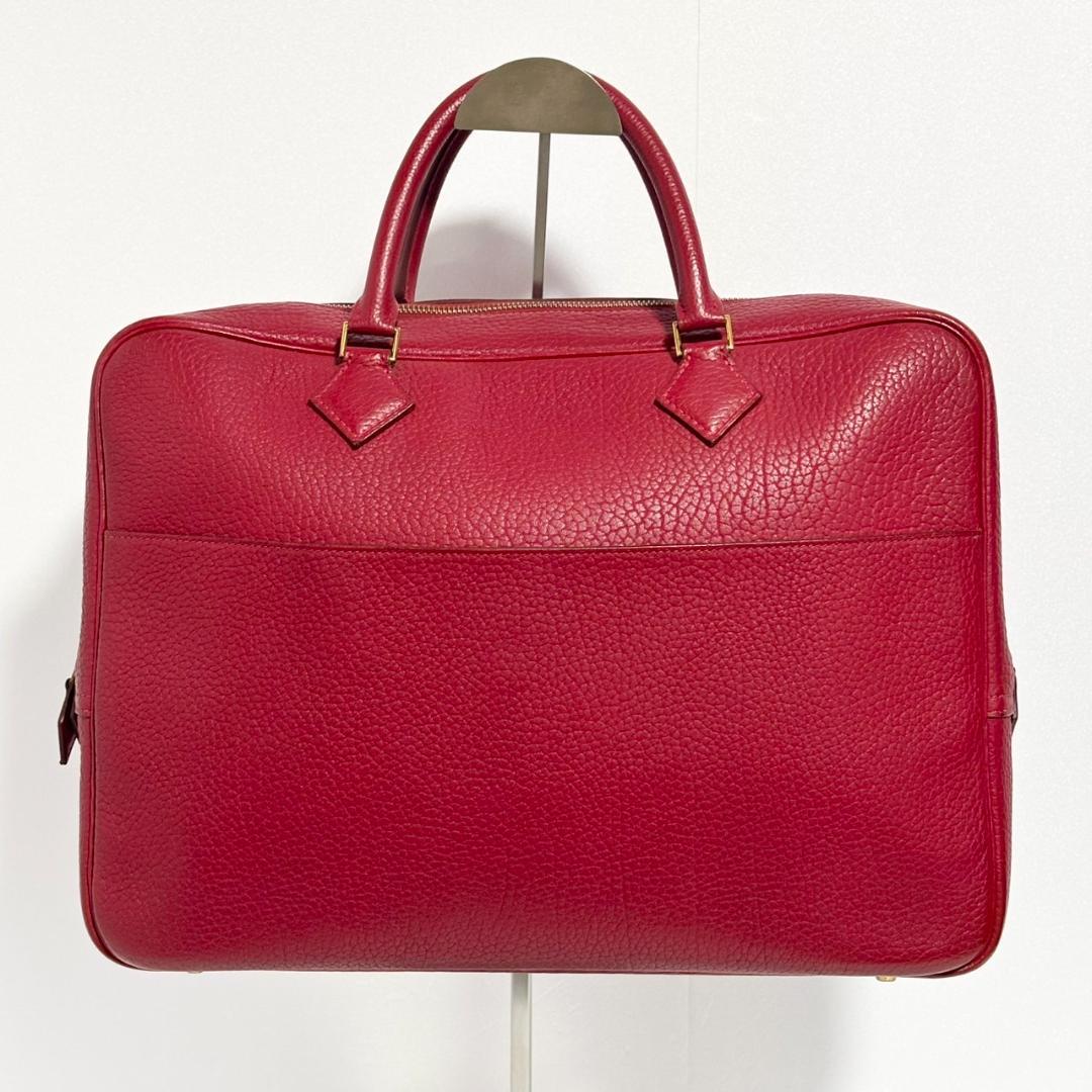 【ランクA】HERMES プリュム ビジネス バッグ □F刻印