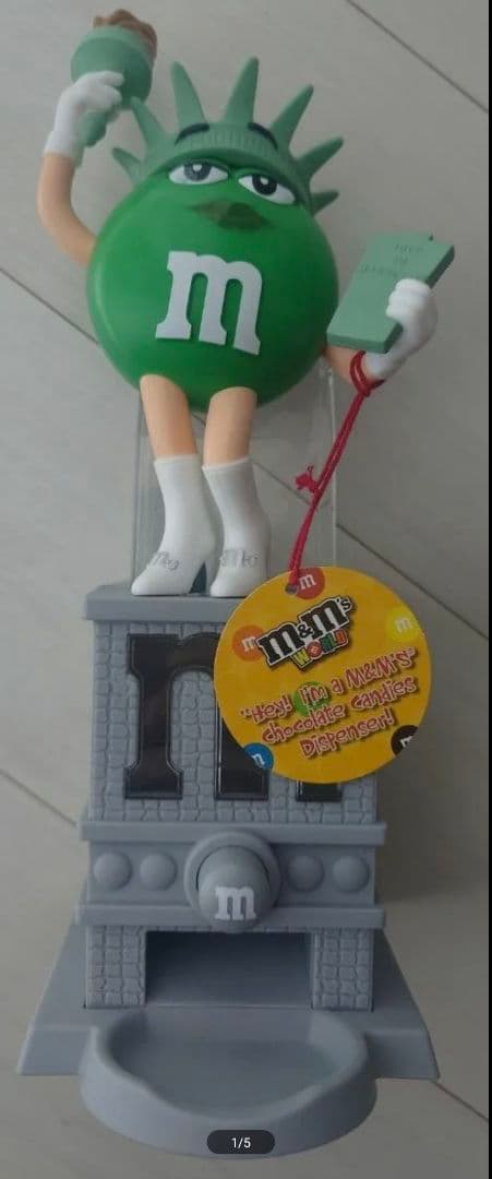 新品未使用/M&M Mr Liberty自由の女神/NY購入/チョコディスペンサ